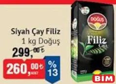 DOĞUŞ SİYAH ÇAY FİLİZ 1 KG fiyat ve kampanya bilgisi